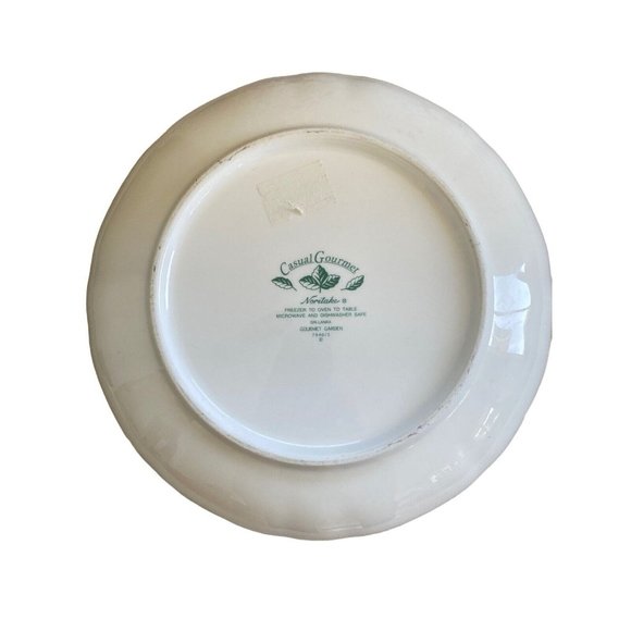 VTG Noritake Casual Gourmet Garden Large Serving+Mixing Bowl Iris Floral 7940/5 - Picture 6 of 12